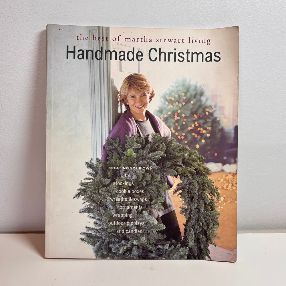 Martha Stewart Handmade Christmas Paperback VTG Crafts Ephemera How To Book 1995